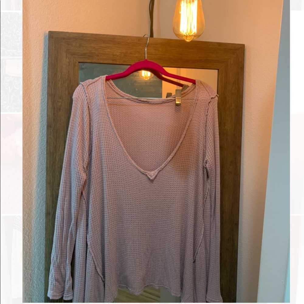 Softest Lavender V-Neck Sweater